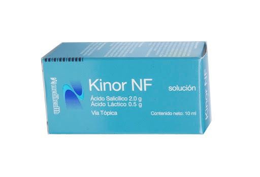 Kinor NF 2/0.5g. Sol Top. Fco. x10Ml. MED Ácido Salicílico Láctico