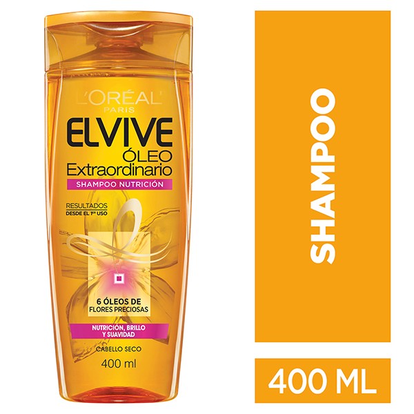 Shampoo L´OREAL ELVIVE oleo extraordinario nutrición x400ml