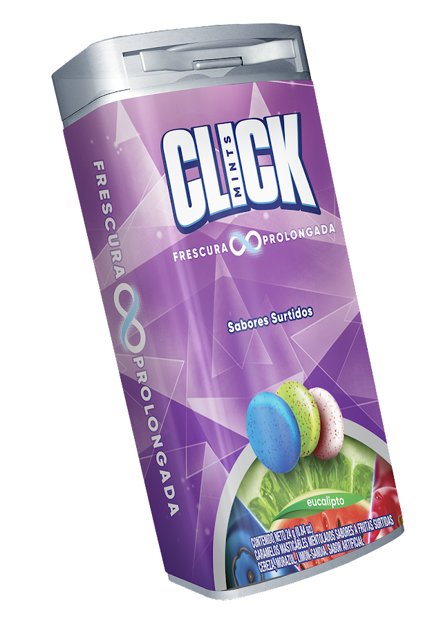 Mentas Click Masticables Frescura Prolongada X24g