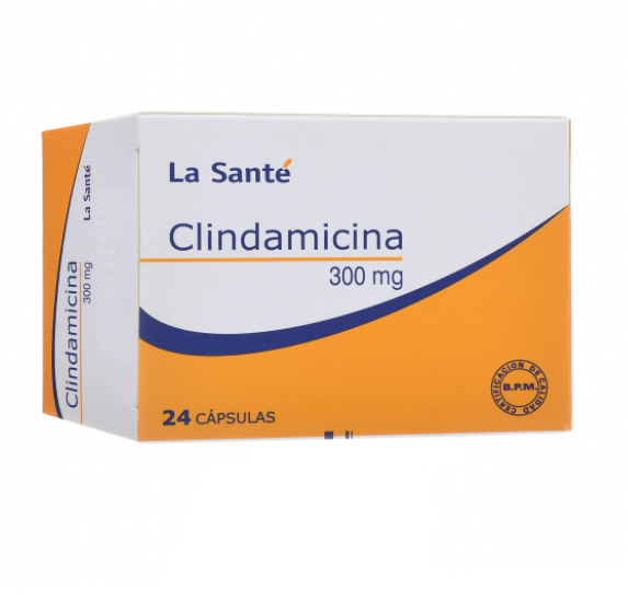 Clindamicina 300Mg La Sante Caja x 24Cap