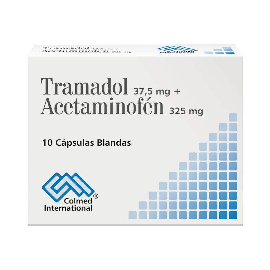Tramadol 37.5 mg + Acetaminofén 325 mg Colmed Caja x 10 Cápsulas Blandas