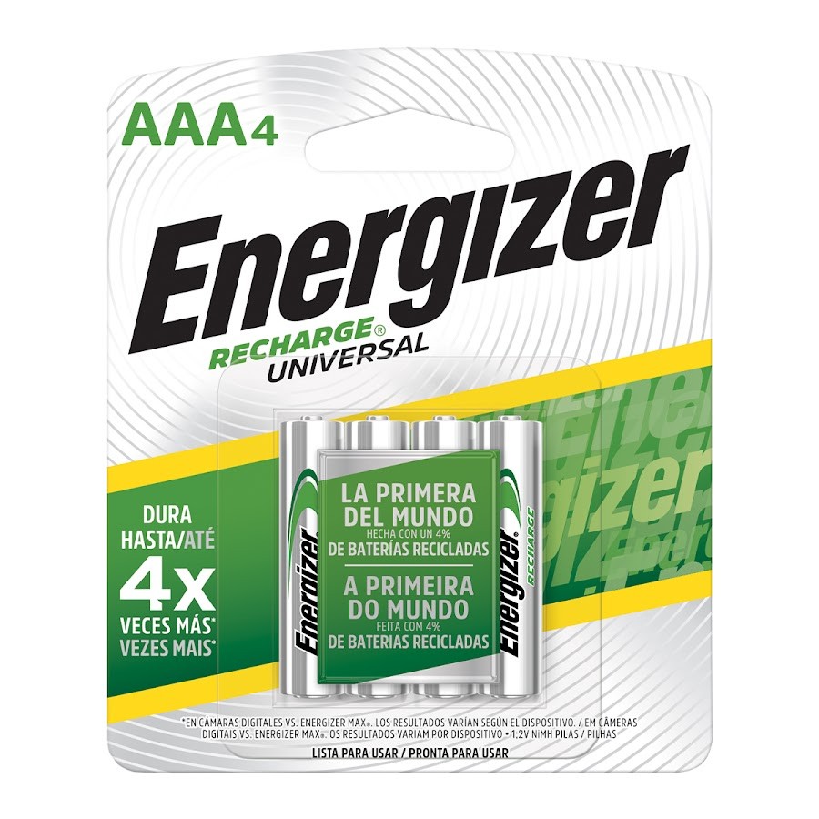 Pila ENERGIZER Recharge 4X AAA4 x4und