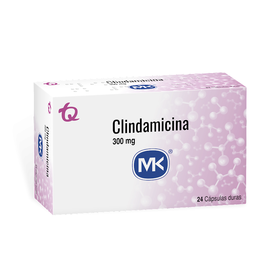 Clindamicina MK 300mg Cápsulas Caja x24Cápsula