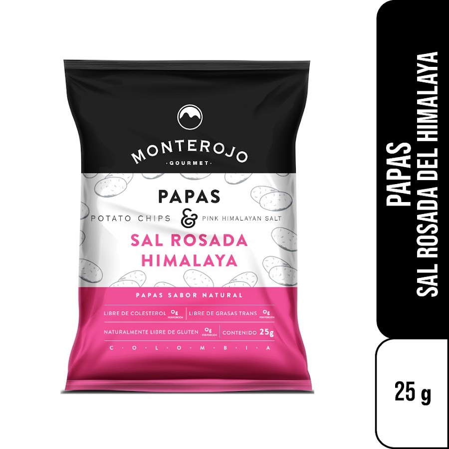 Papas Monterojo Sal Rosada x 25Gr
