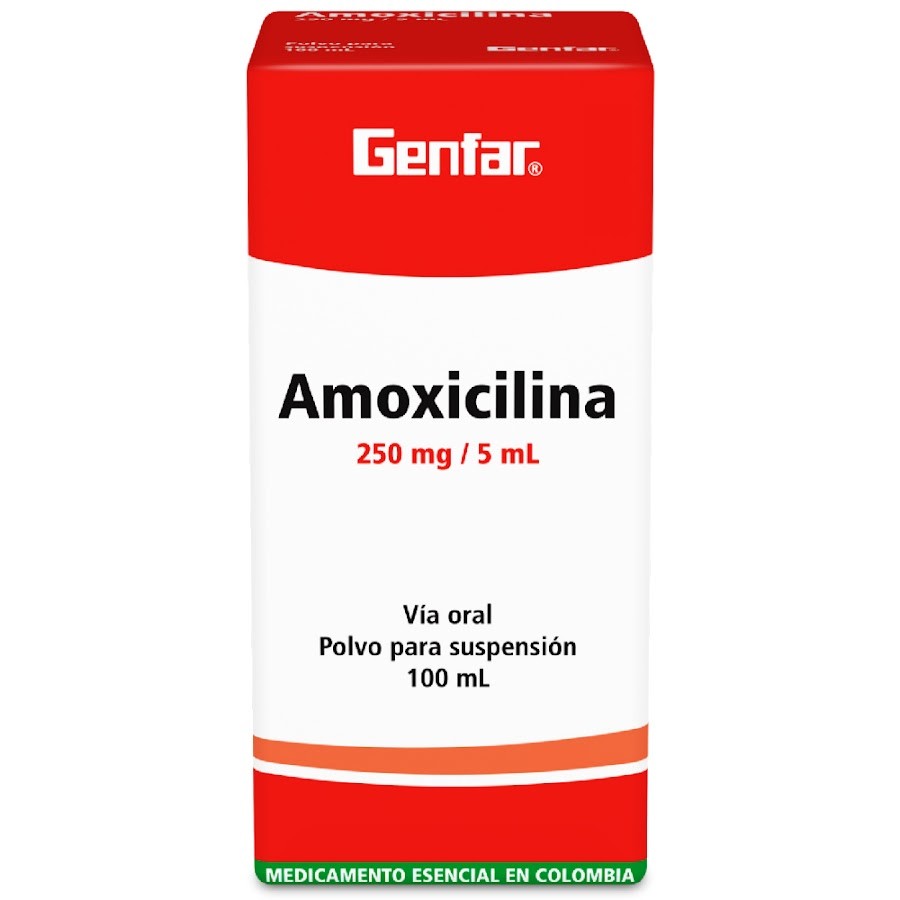 Amoxicilina Genfar 250Mg Suspensión Frasco X100Ml.