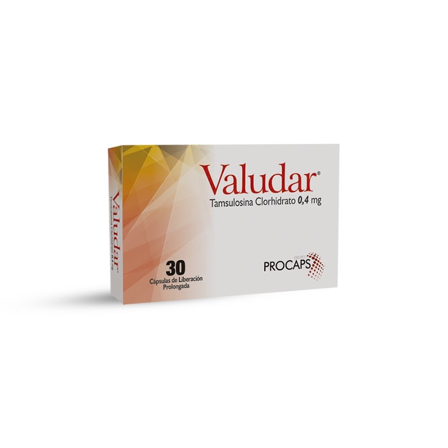 Valudar Capsula Dura Caja x30 Caps Tamsulosina 0.4mg Procaps