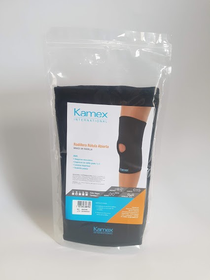 Rodillera Kamex Rotula Abierta M Azul X1Und.