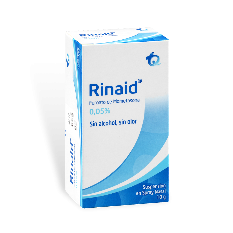 Rinaid 0.05% Spray Nasal Frasco x10g. TQ Furoato de Mometasona