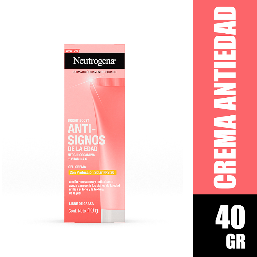 Gel-Crema Neutrogena Brigth Boost Anti-Signos de la Edad Fps30 x40gr
