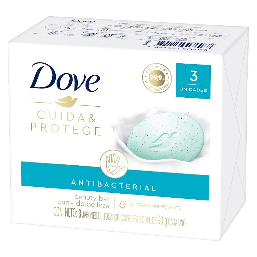 Jabón en Barra Dove Cuida y Protege 3und x90gr