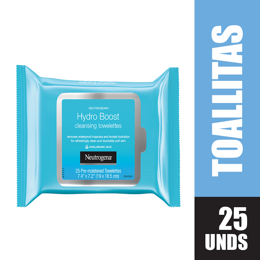 Toallitas Desmaquillantes Neutrogena Hydro Boost x 25Und