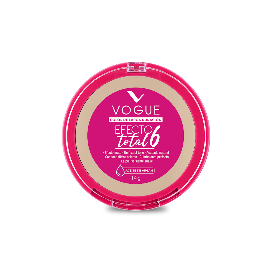 Polvo Vogue Efecto Total 6 Vainilla x14gr