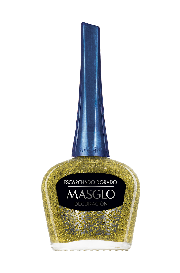 ESMALTE MASGLO BELLEZA PROFESIONAL DECORACIÓN ESC DORADO X13.5ML