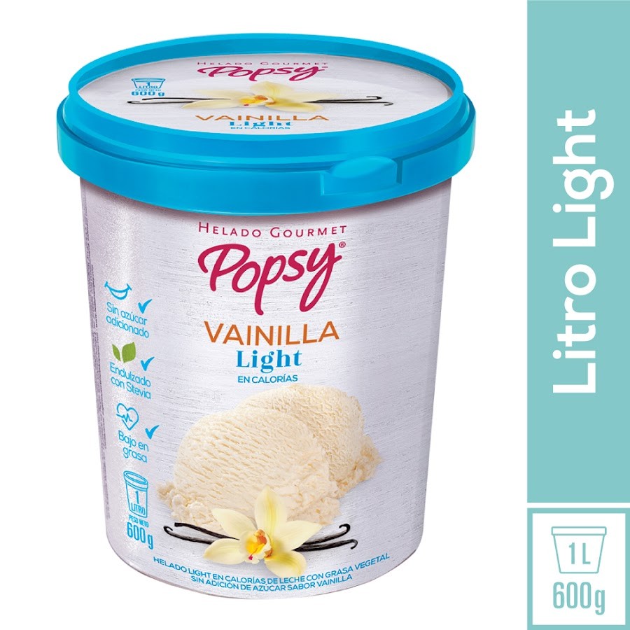 Helado POPSY Vainilla Light x1L.