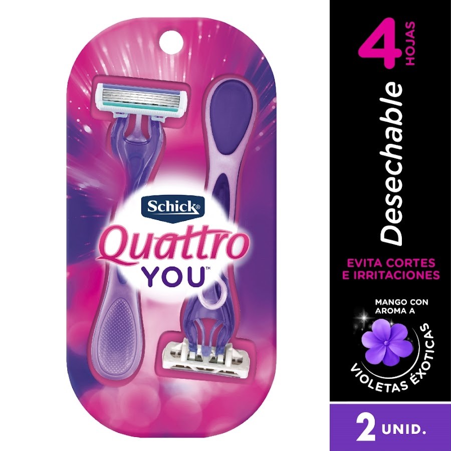$Maquina de Afeitar Schick Quattro You x2und