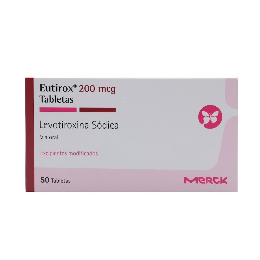 Eutirox 200Mcg Tabletas Caja X50Tab. Merck Levotiroxina