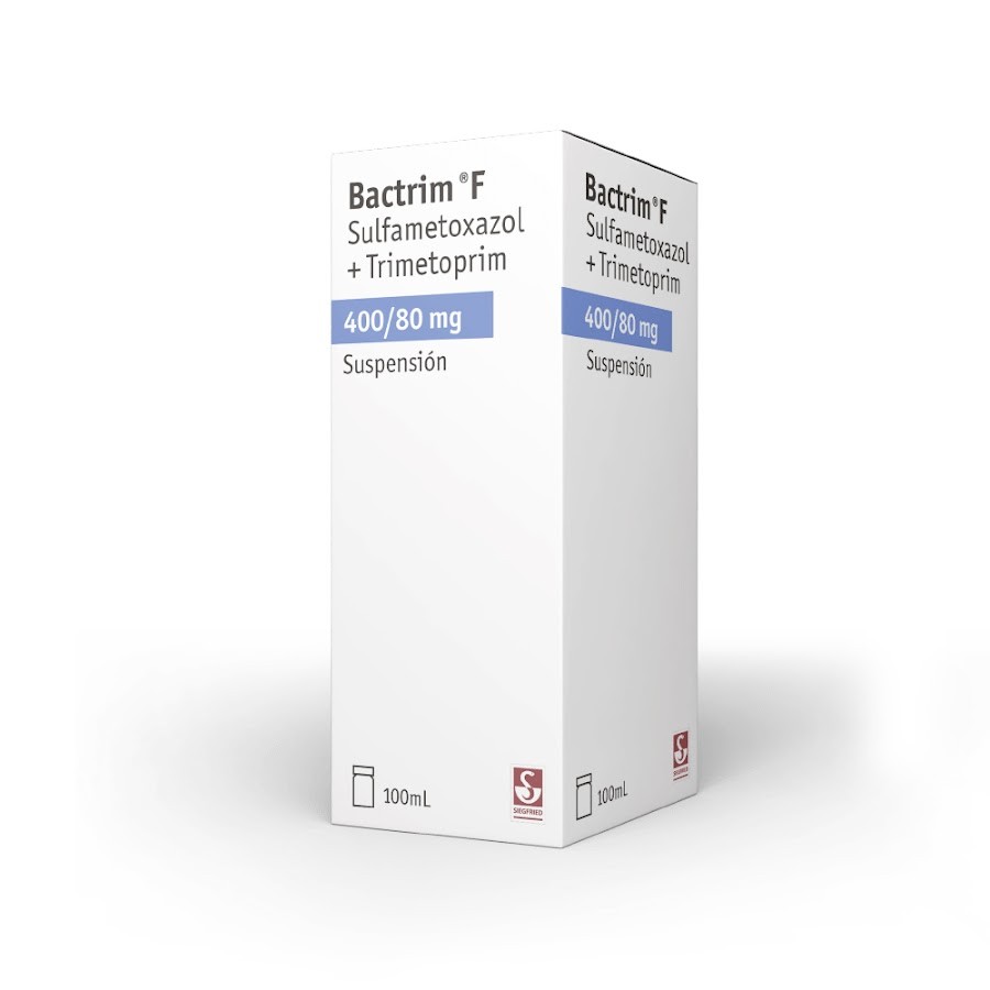 BACTRIM F 400/80MG SUS FRASCO X100ML.ROCHE TRIMETOPRIMA SULFAMETOXAZOL
