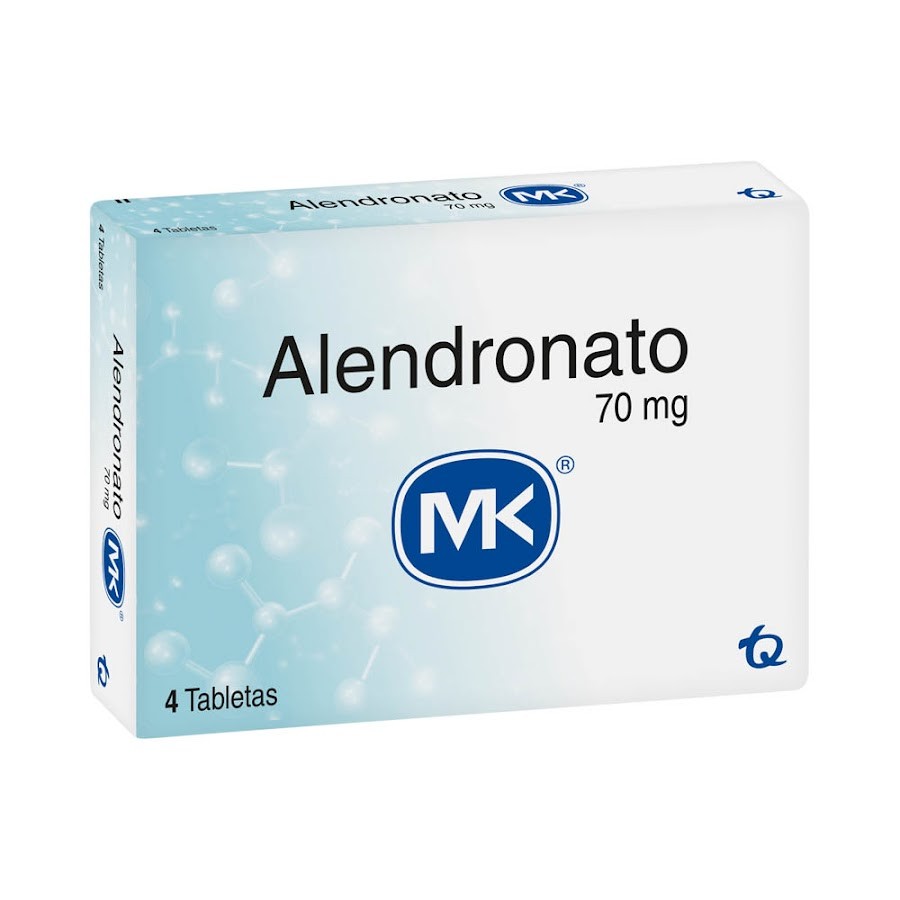 Alendronato MK 70mg Tabletas Caja x4Tab.