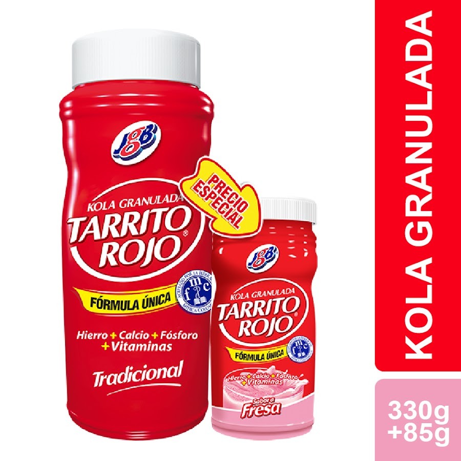 OFT Tarrito Rojo Tradicional Fco x320G JGB + Tarrito Rojo Fresa x85g Precio Especial