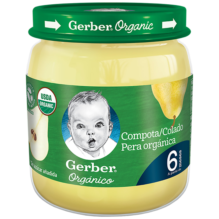 Compota Nestle Gerber Organico Pera 24x113gXP