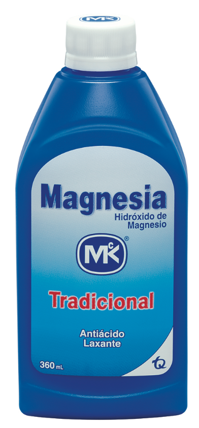 Leche de Magnesia Sus. Oral Fco. x360ml. MK Hidróxido de Magnesio