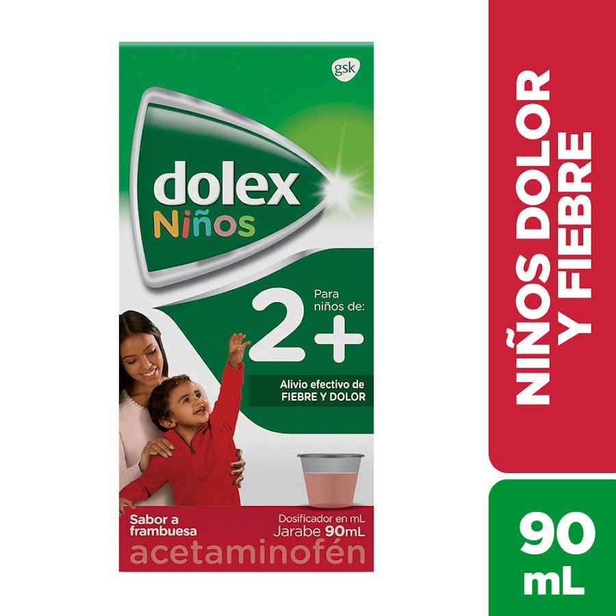 DOLEX Niños 2+ 3.2% Suspensión Oral Frasco x90Ml. GSK Acetaminofén