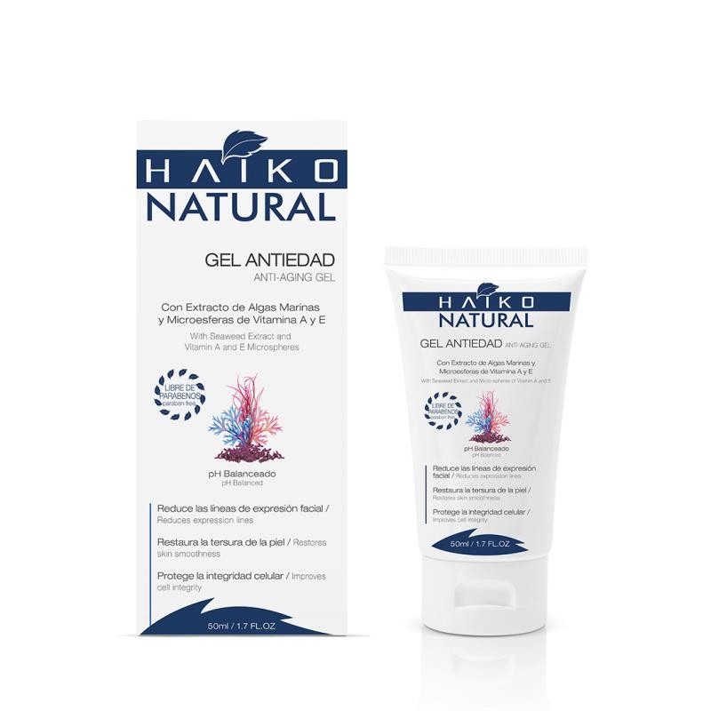 GEL HAIKO NATURAL ANTIARRUGAS EXTRACTO ALGAS MARINAS VITAMINAS X50ML