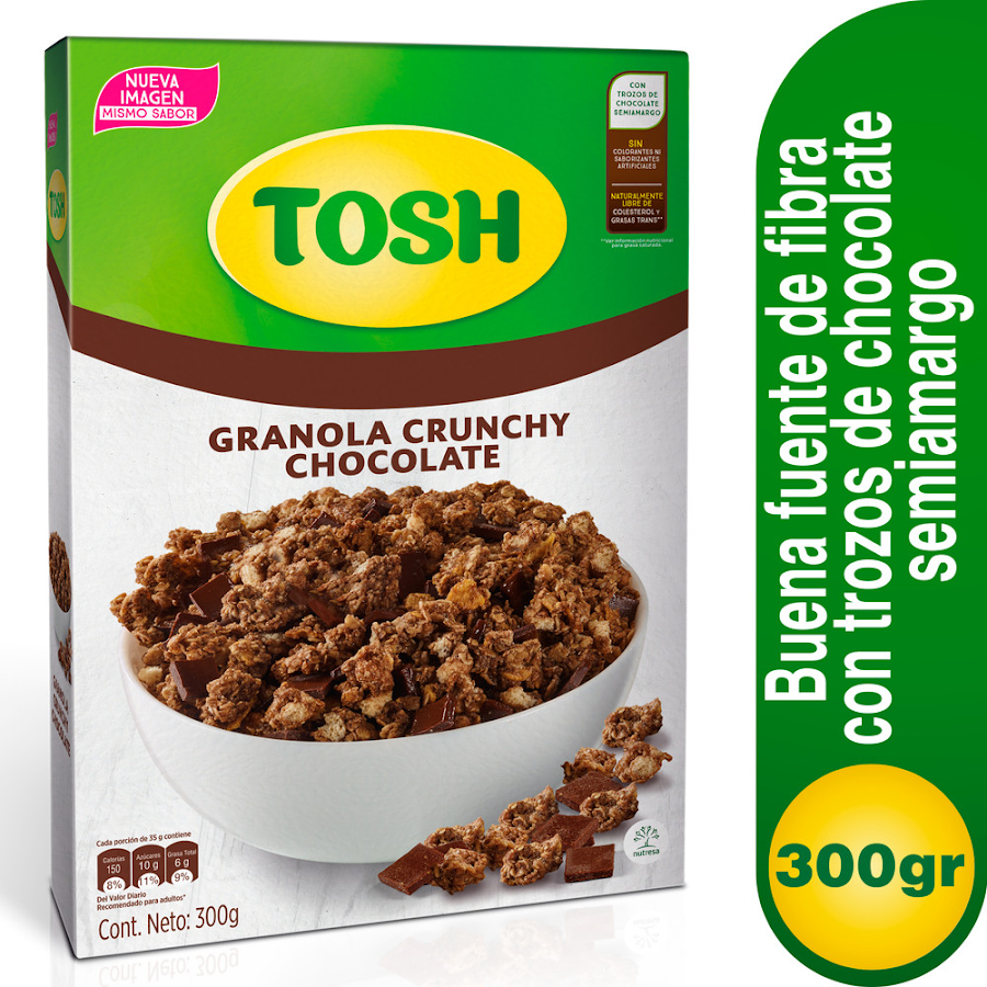 Granola Tosh Chocolate Caja X300G.