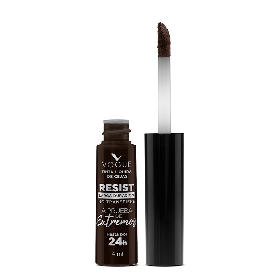 Tinta Liquida de Cejas Vogue Resist Larga Duración Café Cerrado x 4Ml