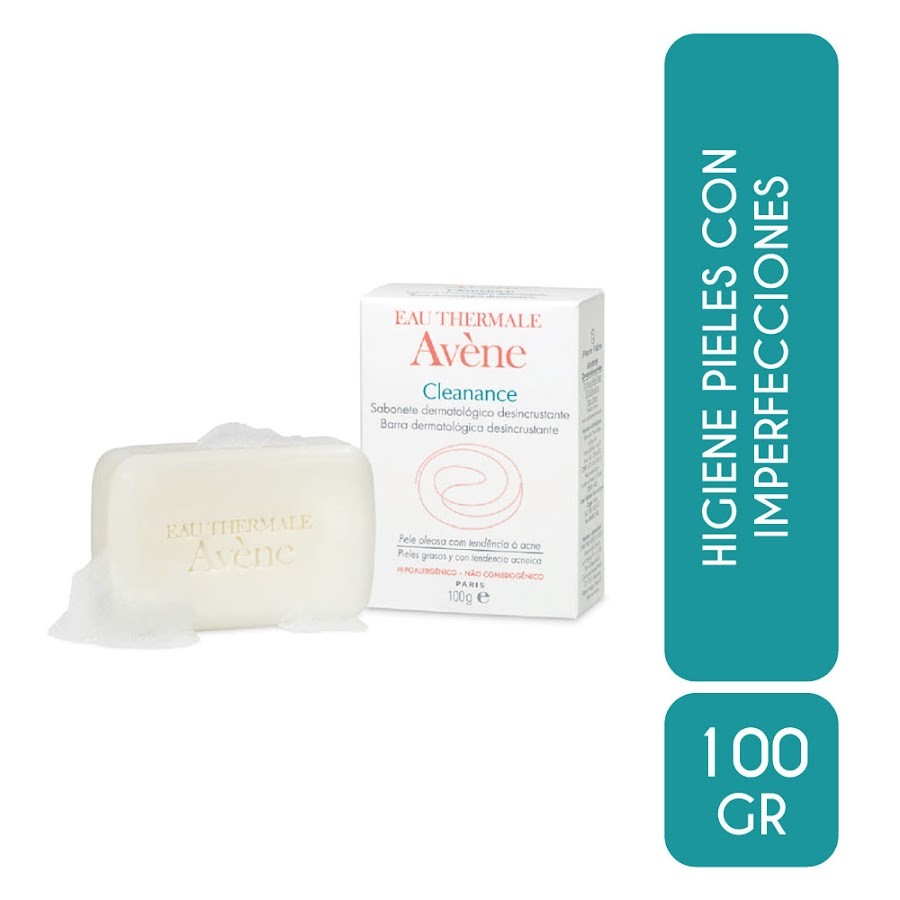 Barra Limpiadora Avene Cleanance. Pieles Grasas y Con Imperfecciones x