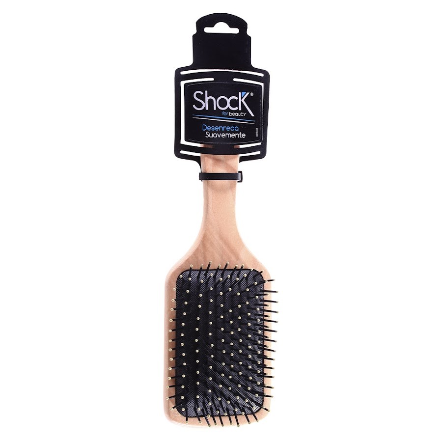 Cepillo Shock de Madera Paleta Punta Revestida x1und