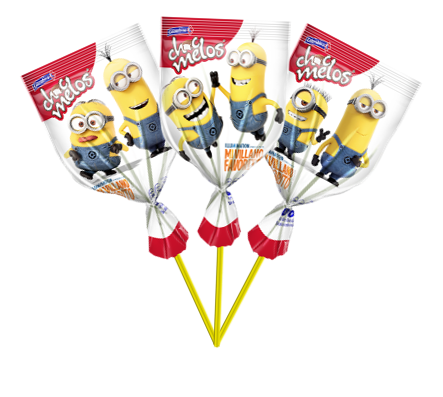 Masmelo Choc Melos Minions Chupeta Paquete X1und.