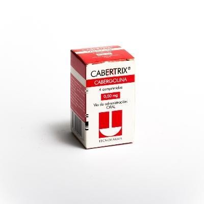 Cabertrix 0.50Mg Comprimidos Caja x4Com. Tecnofarma Cabergolina