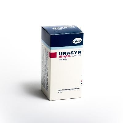 Unasyn 250mg/5Ml Suspensión Oral Frasco x60Ml. PFIZER Sultamicilina
