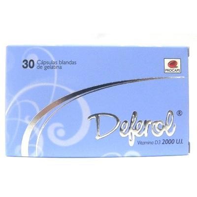 DEFEROL 2000UI CÁPSULAS CAJA X30CAP. PROCAPS VITAMINA D3
