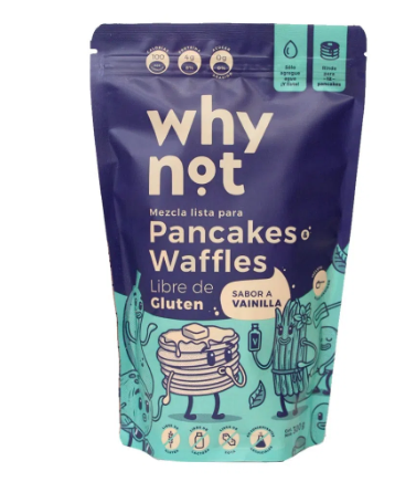 Mezcla Para Pancakes Y Waffles Why Not Sabor A Vainilla x 300Gr