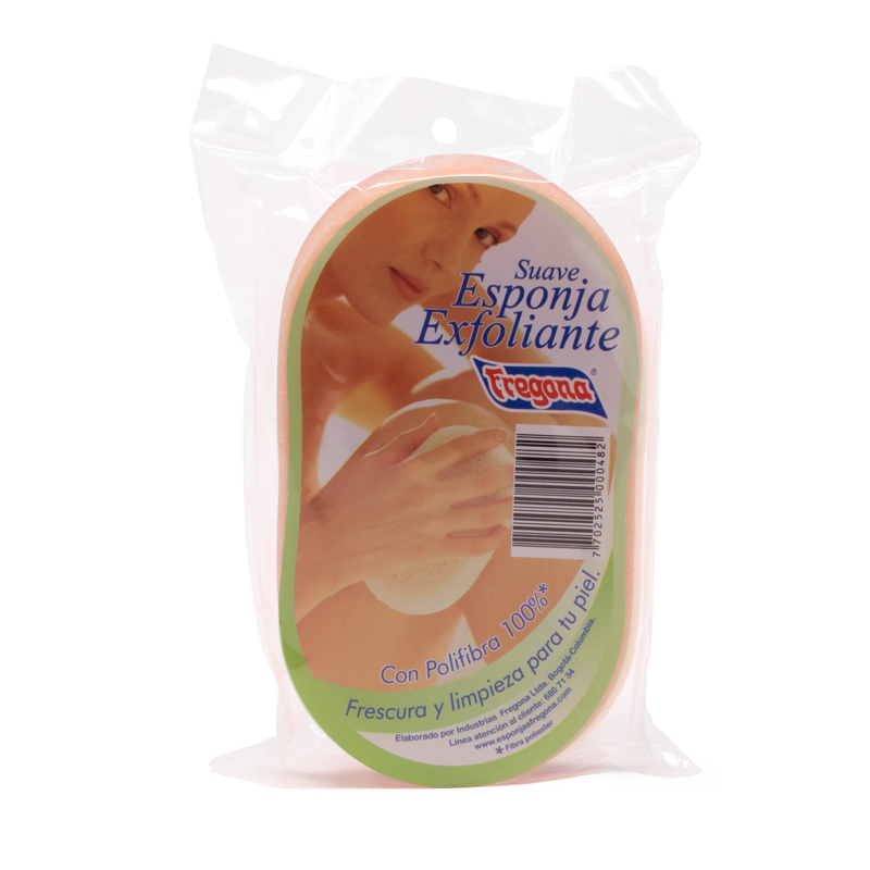 Esponja Exfoliante Fregona Ovalada Suave x1und