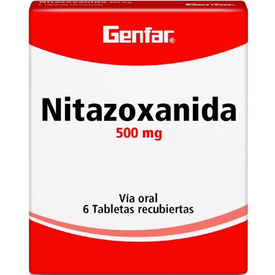 Nitazoxanida 500Mg Genfar Caja x 6Tab