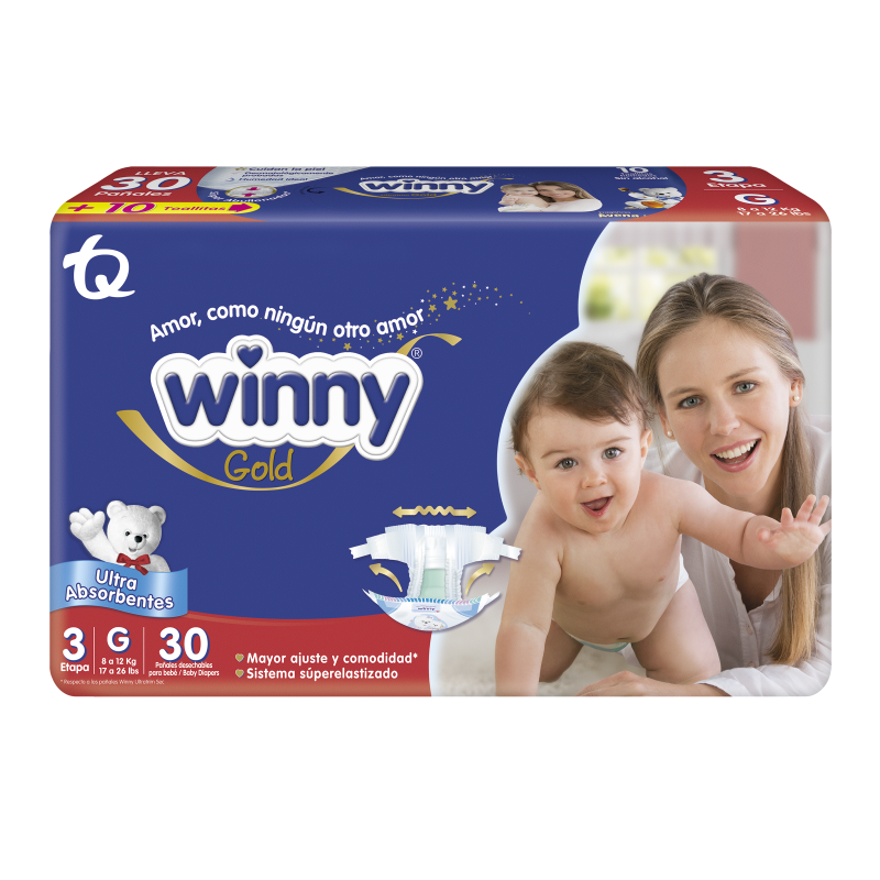 Pañales Winny Gold G Etapa 3 x 30Und