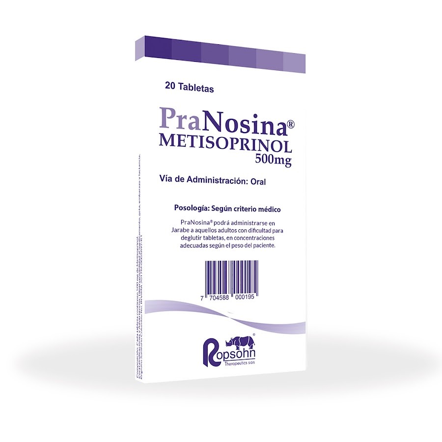 PRANOSINA 500MG TABLETAS CAJA X20TAB. ROPHSON METISOPRINOL