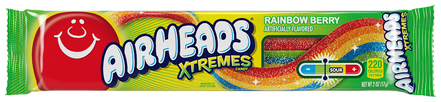 Barra de Dulce Airheads Xtremes Candy x 57Gr