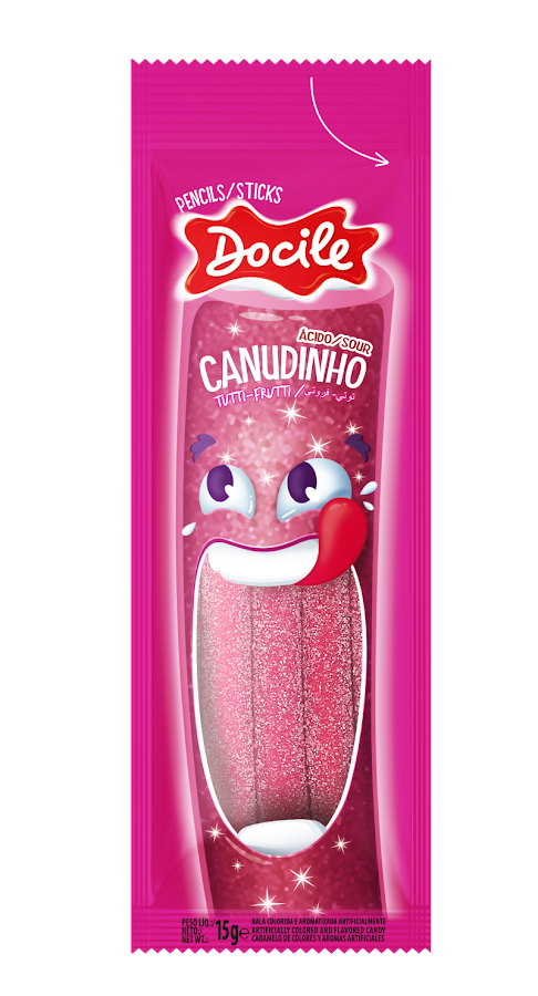 Gomitas Docile Canudinho Tutti Frutti x 15gr