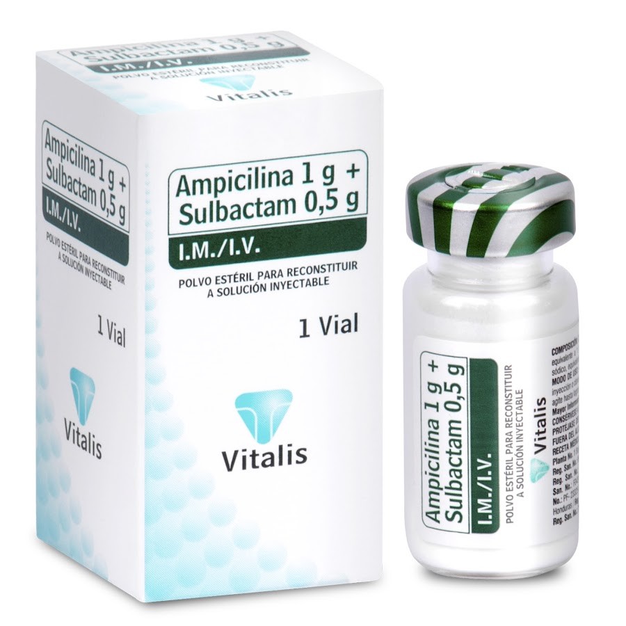 Ampicilina 1Gr Sulbactam 0.5Gr Vitalis x 1 Ampolla