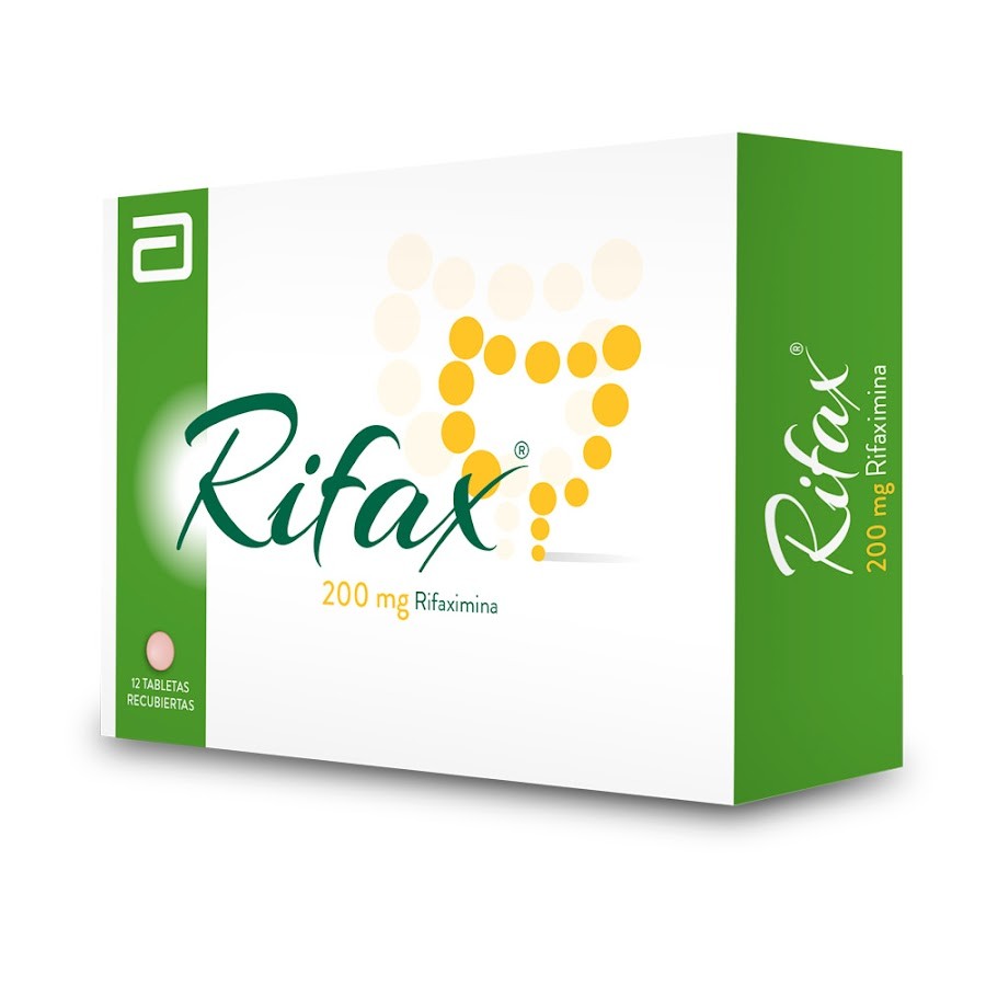Rifax 200mg Tableta Caja x12tab. Gastrotech Rifaximina