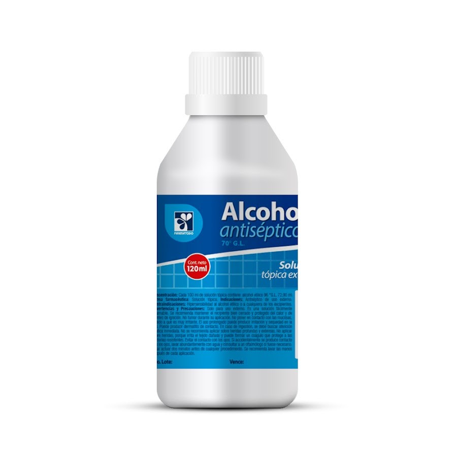 Alcohol Antiseptico Farmatodo x 120Ml