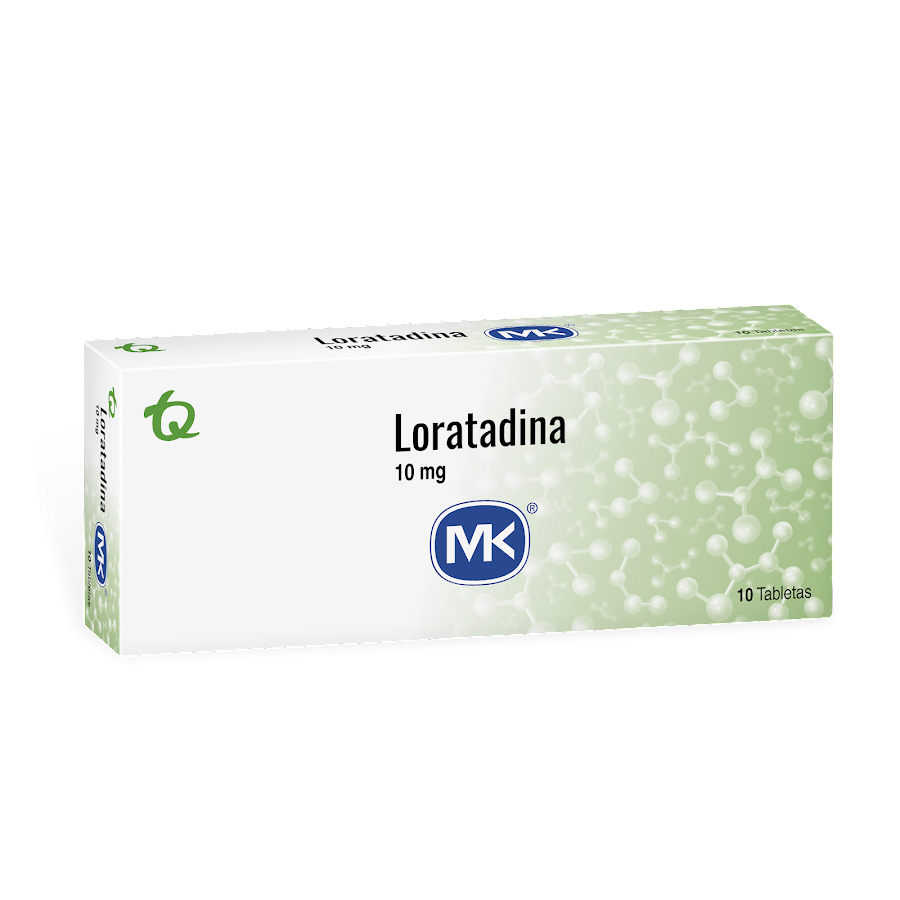 Loratadina MK 10mg Tableta Caja x10Tab.