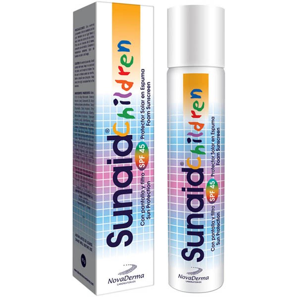 Protector Solar Novaderma Sunaid Children Esp. Ptlla. Flt.Solar x90Ml
