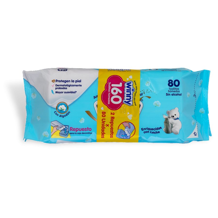 TOALLAS HÚMEDAS WINNY SENSITIVE RN  X160UND