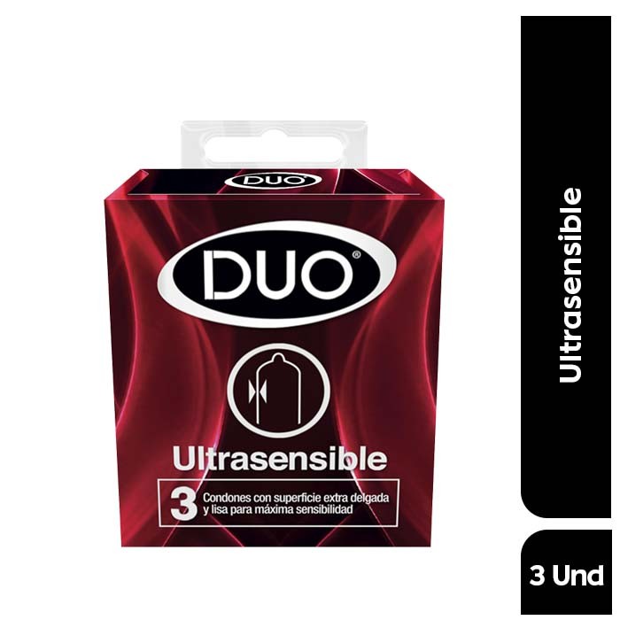 Condón DUO Ultrasensible x3Und