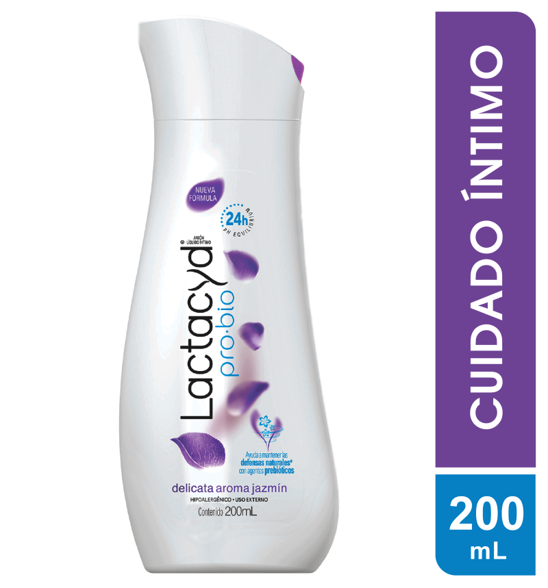 Jabón Lactacyd Pro-Bio Delicata Jazmín Liquido X200Ml.